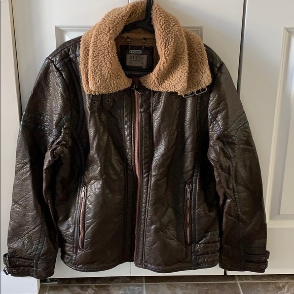 GUESS faux leather Jacket RARE VINTAGE